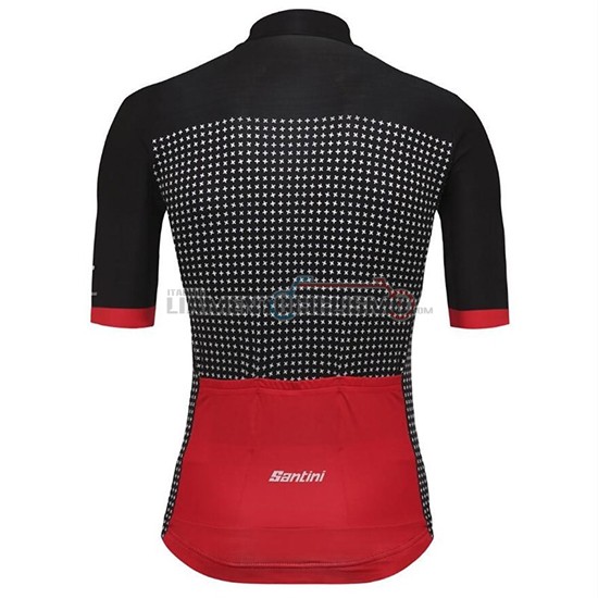 Abbigliamento Ciclismo Tour de Suisse Helvetia Manica Corta 2018 Nero Rosso